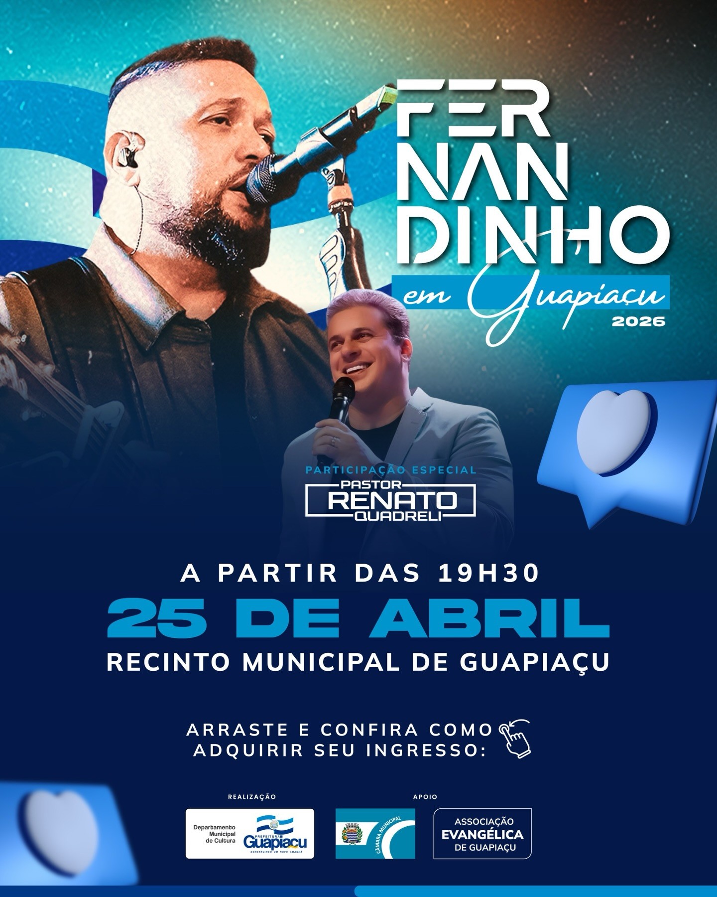 Fernandinho - Noite Gospel - Guapiaçu - SP