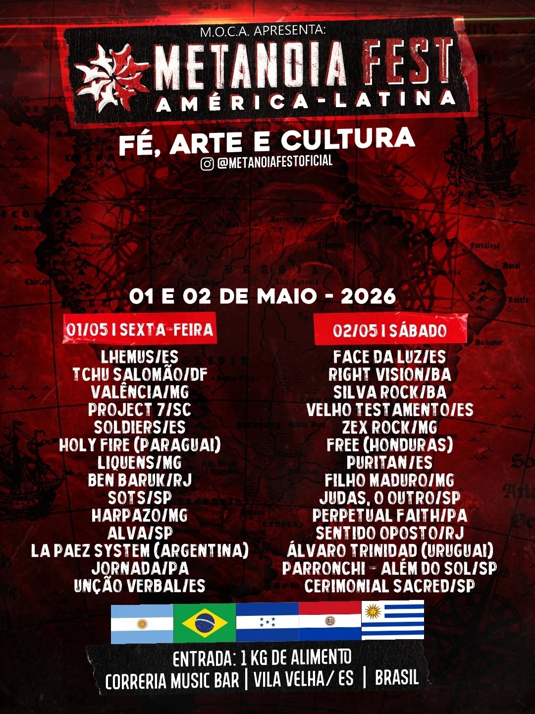 Metanoia Fest 2026 - América Latina - Fé, Arte e Cultura